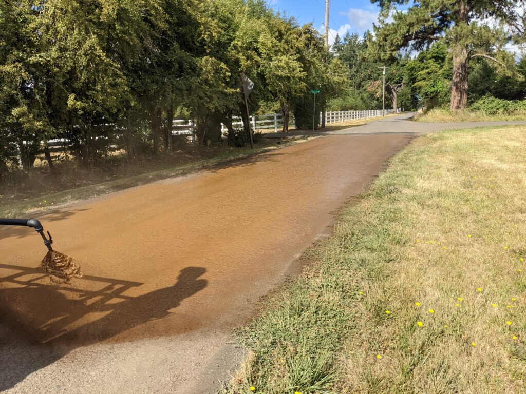 Dust abatement in the spring.